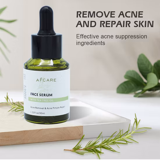 Conjunto de cuidados com a pele de árvore de chá com creme verde orgânico de clareamento coreano de marca própria